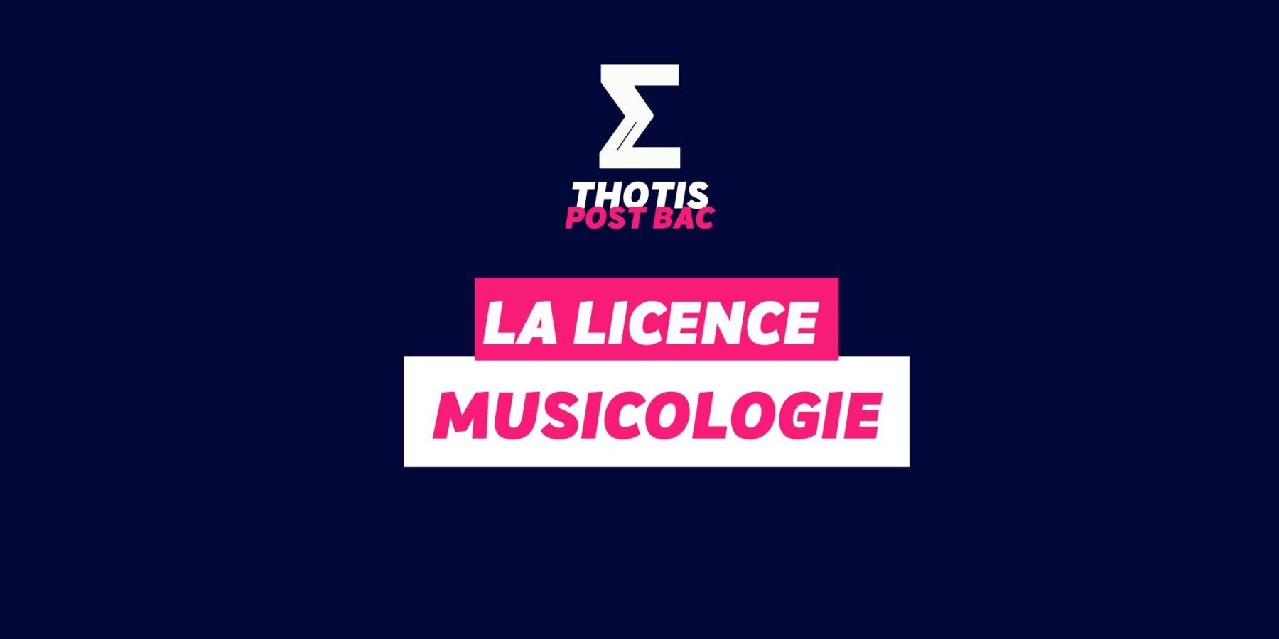 Licence Musicologie