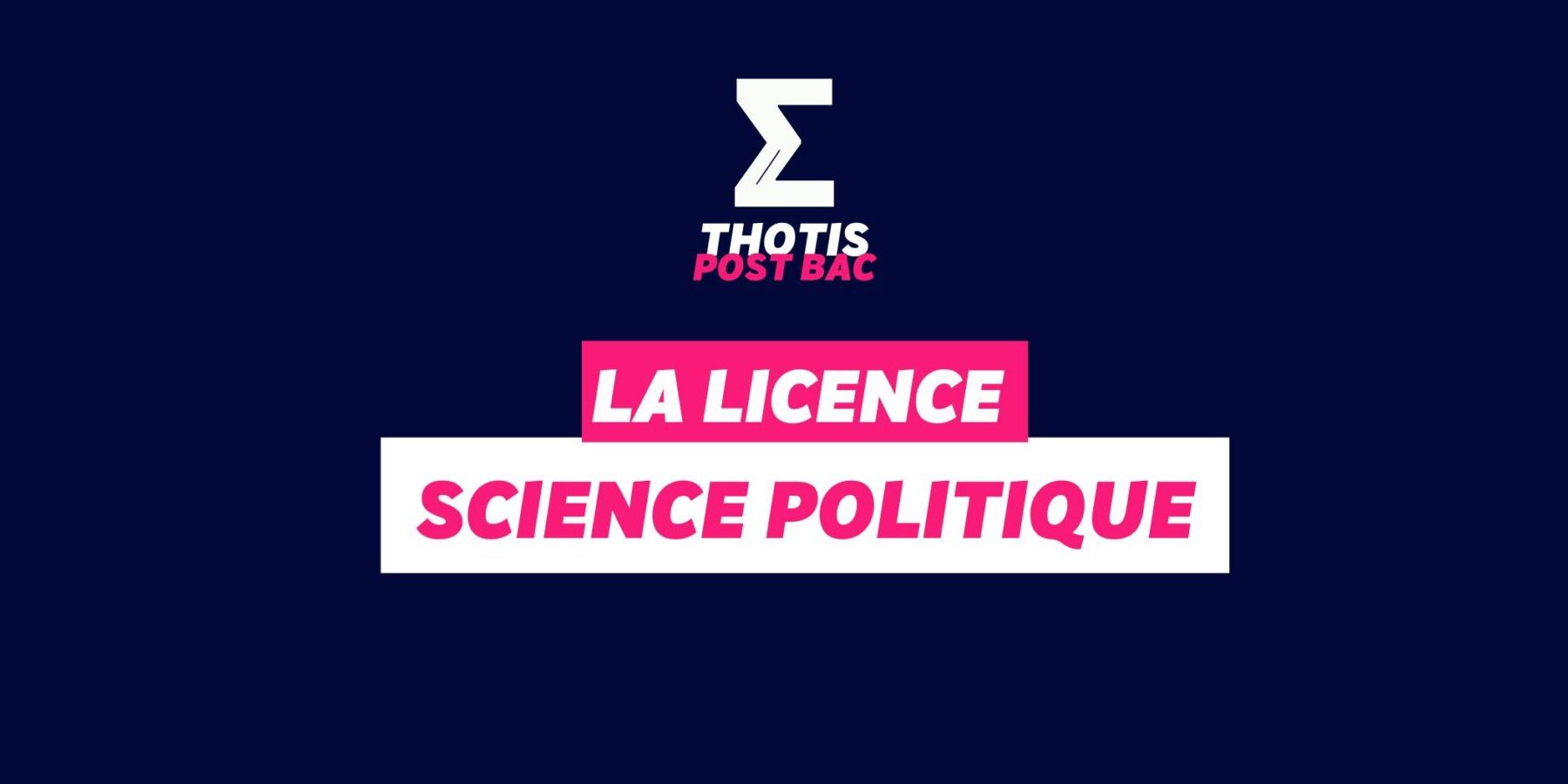 Licence science politique