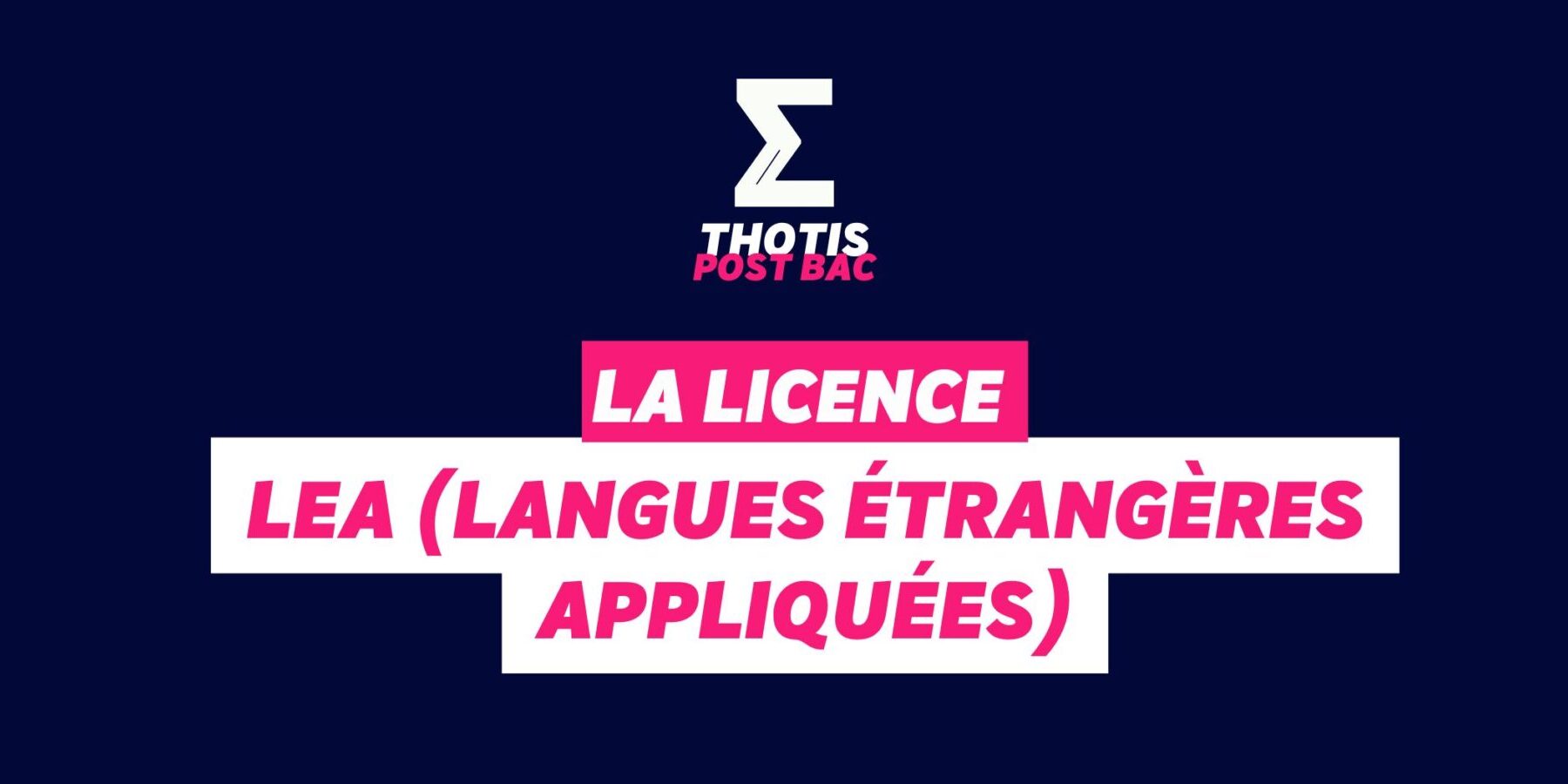 Licence LEA