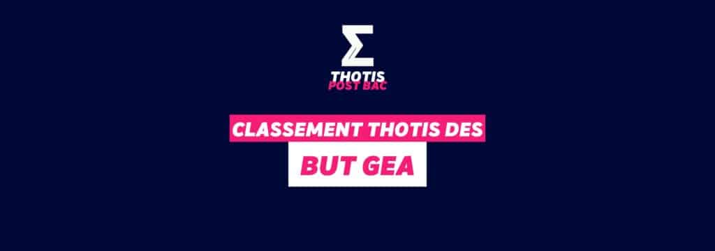 Classement BUT GEA