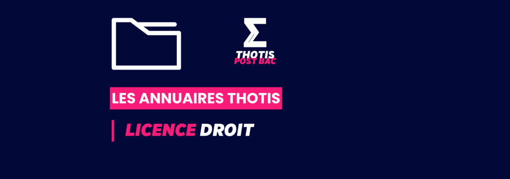 Annuaires Thotis - Licence Droit