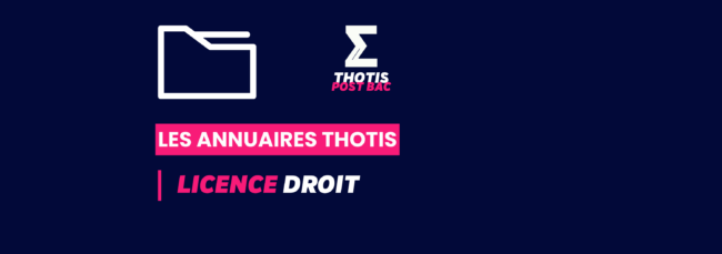 Annuaires Thotis - Licence Droit