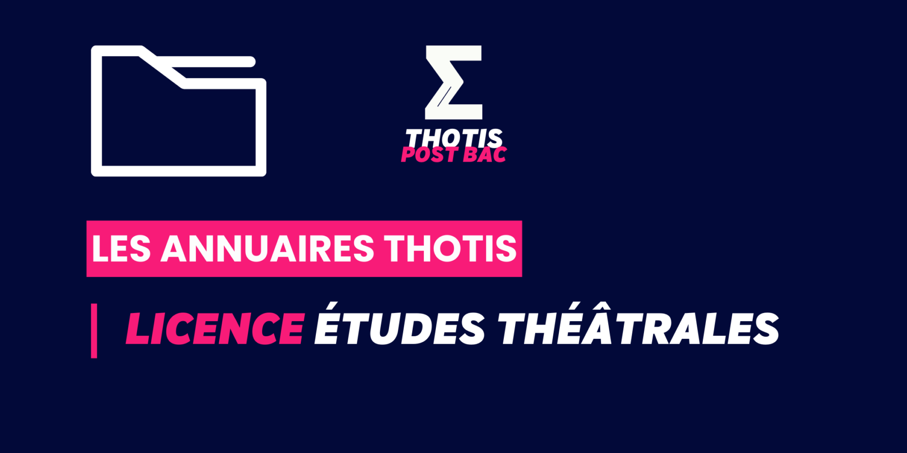 LICENCE_Etudes théâtrales_Annuaire_Thotis