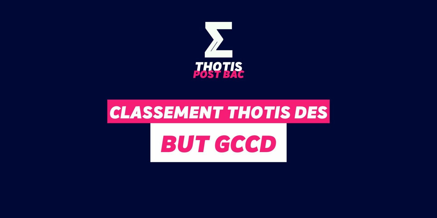 Classement BUT GCCD