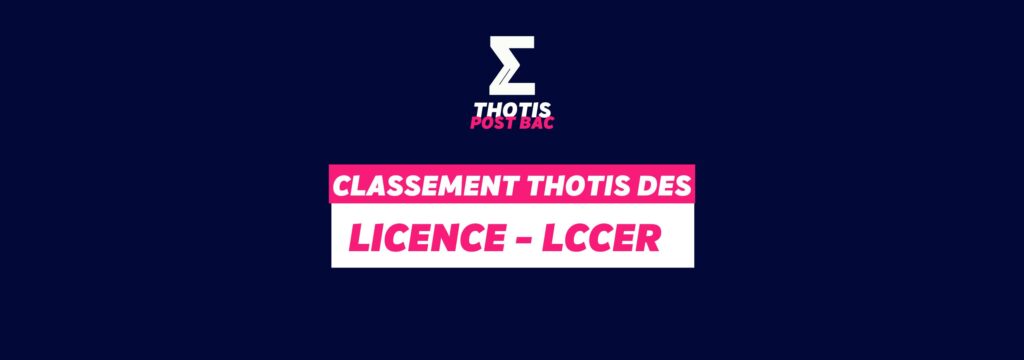 Classement licence LLCER