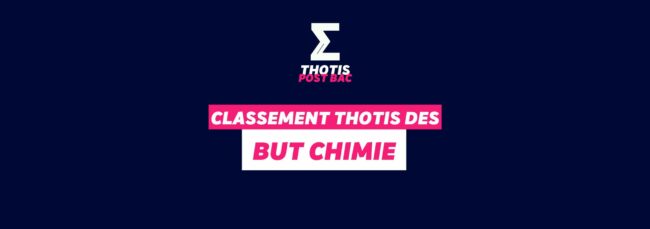 Classement Thotis des BUT Chimie