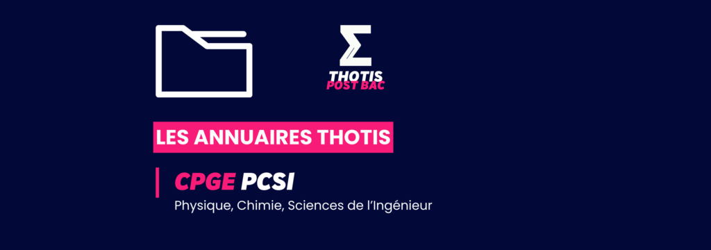 CPGE PCSI Annuaire