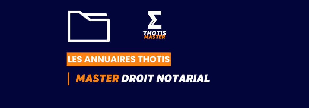 Annuaire Master Droit notarial