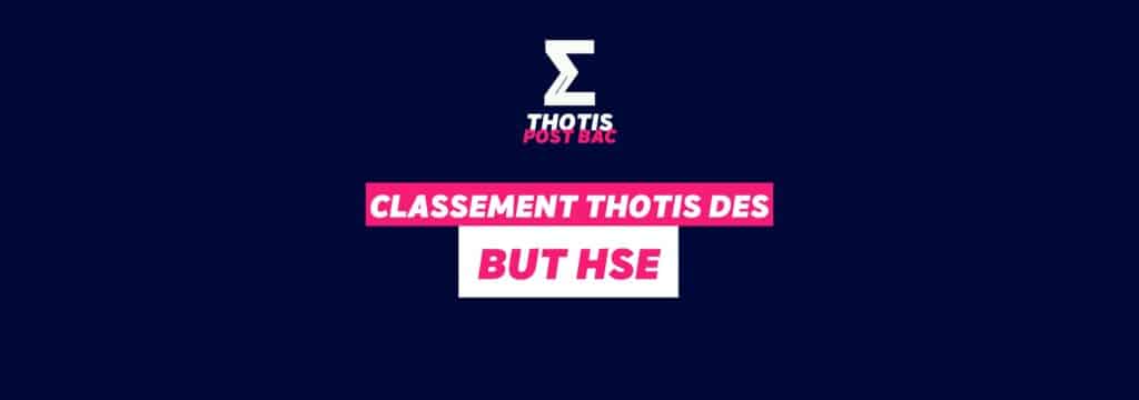 Classement Thotis des BUT HSE