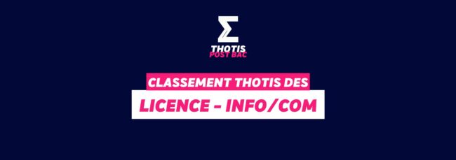 Classement licence Info-com