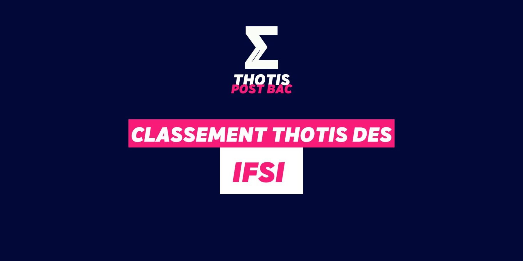 Classement Thotis - IFSI