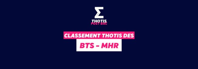 Classement Thotis - BTS MHR