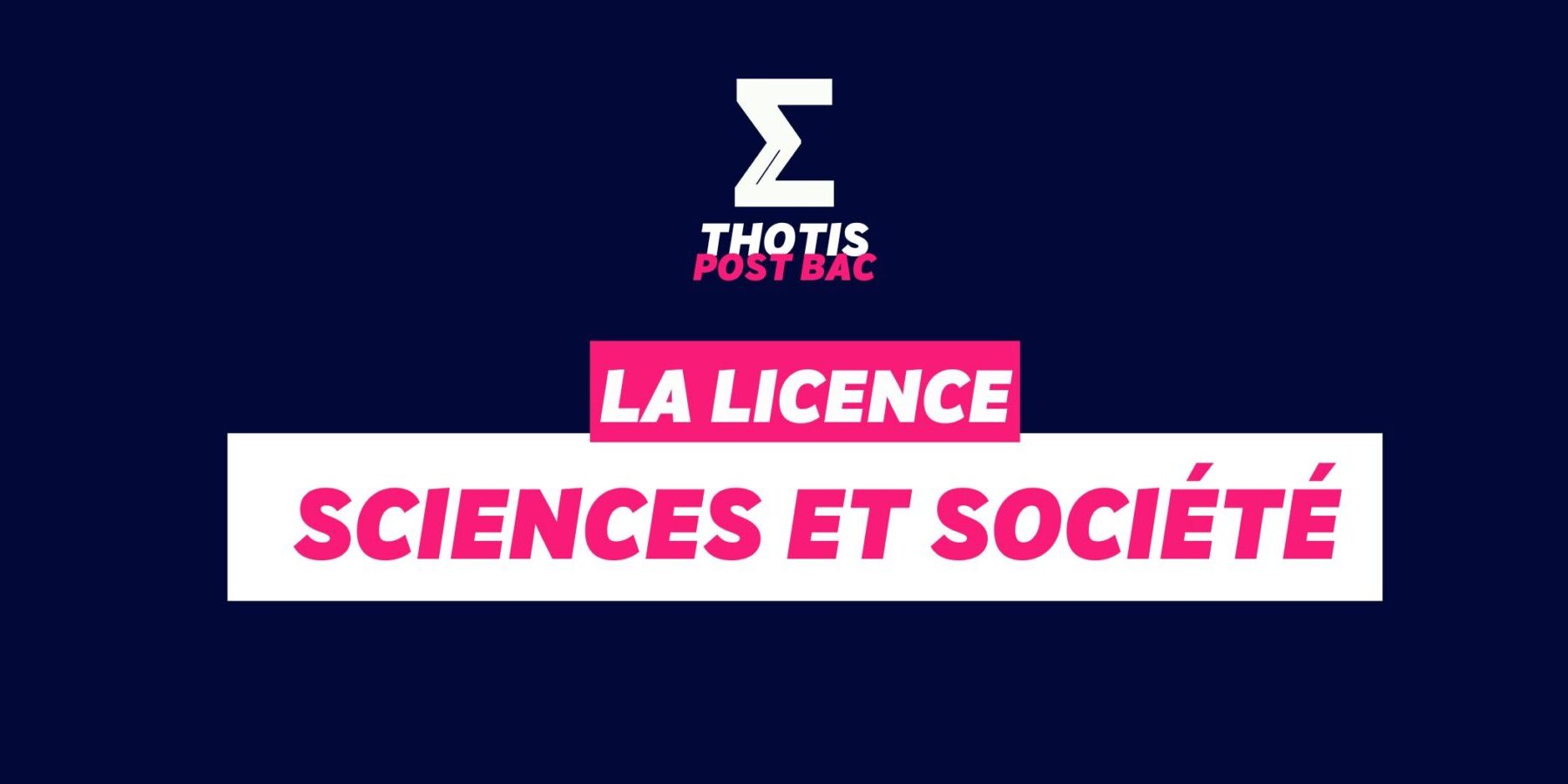 Licence Sciences et Société
