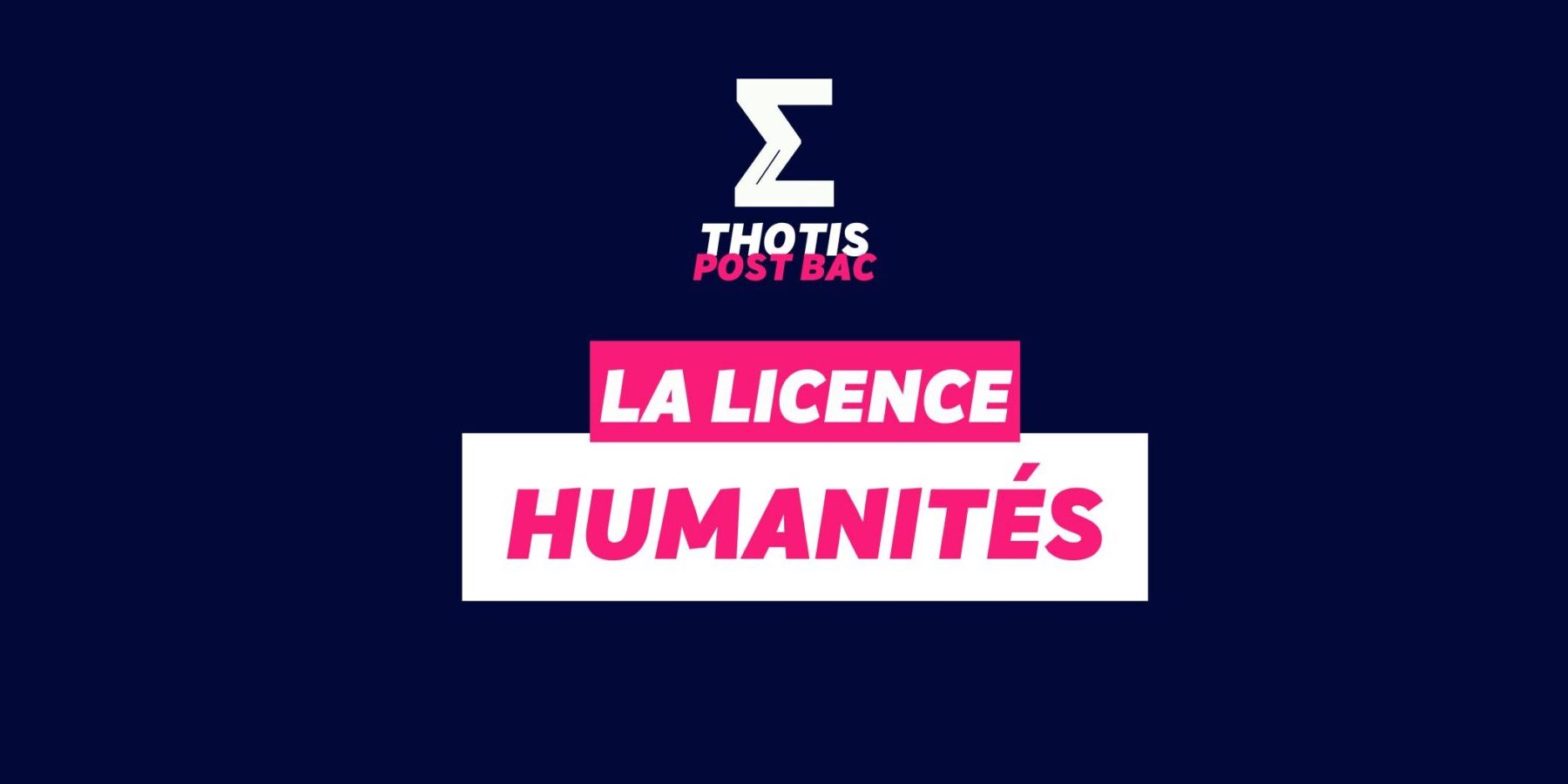 Licence Humanités
