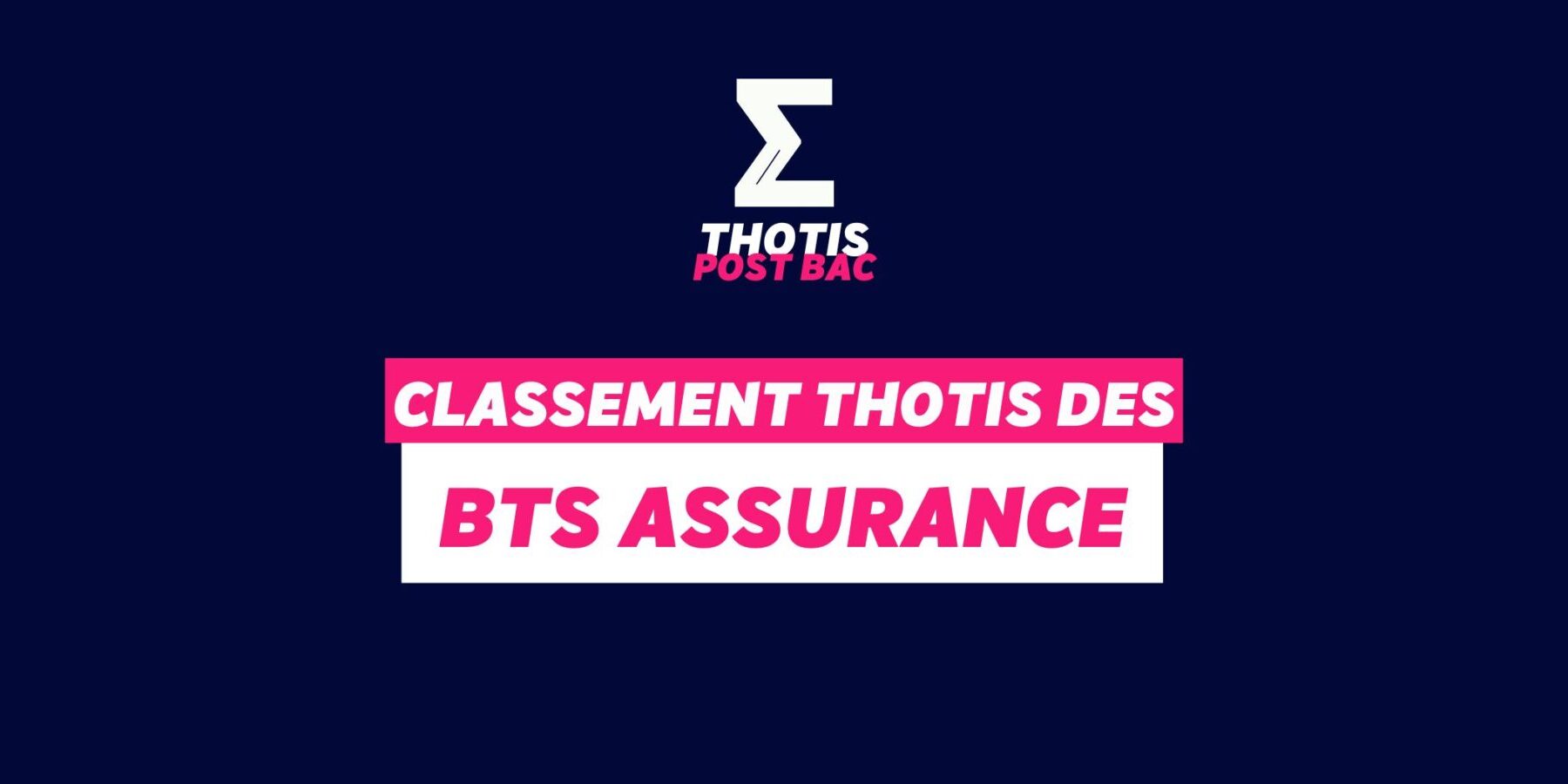 Classement des BTS Assurance
