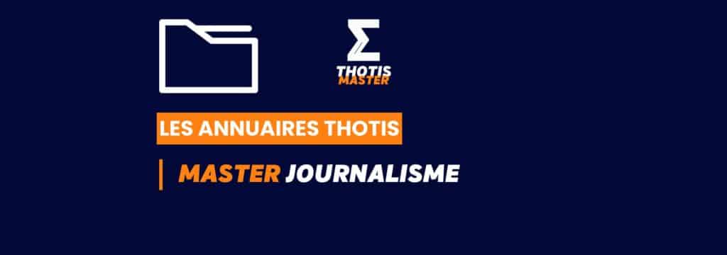 Thotis Annuaire - Master Journalisme