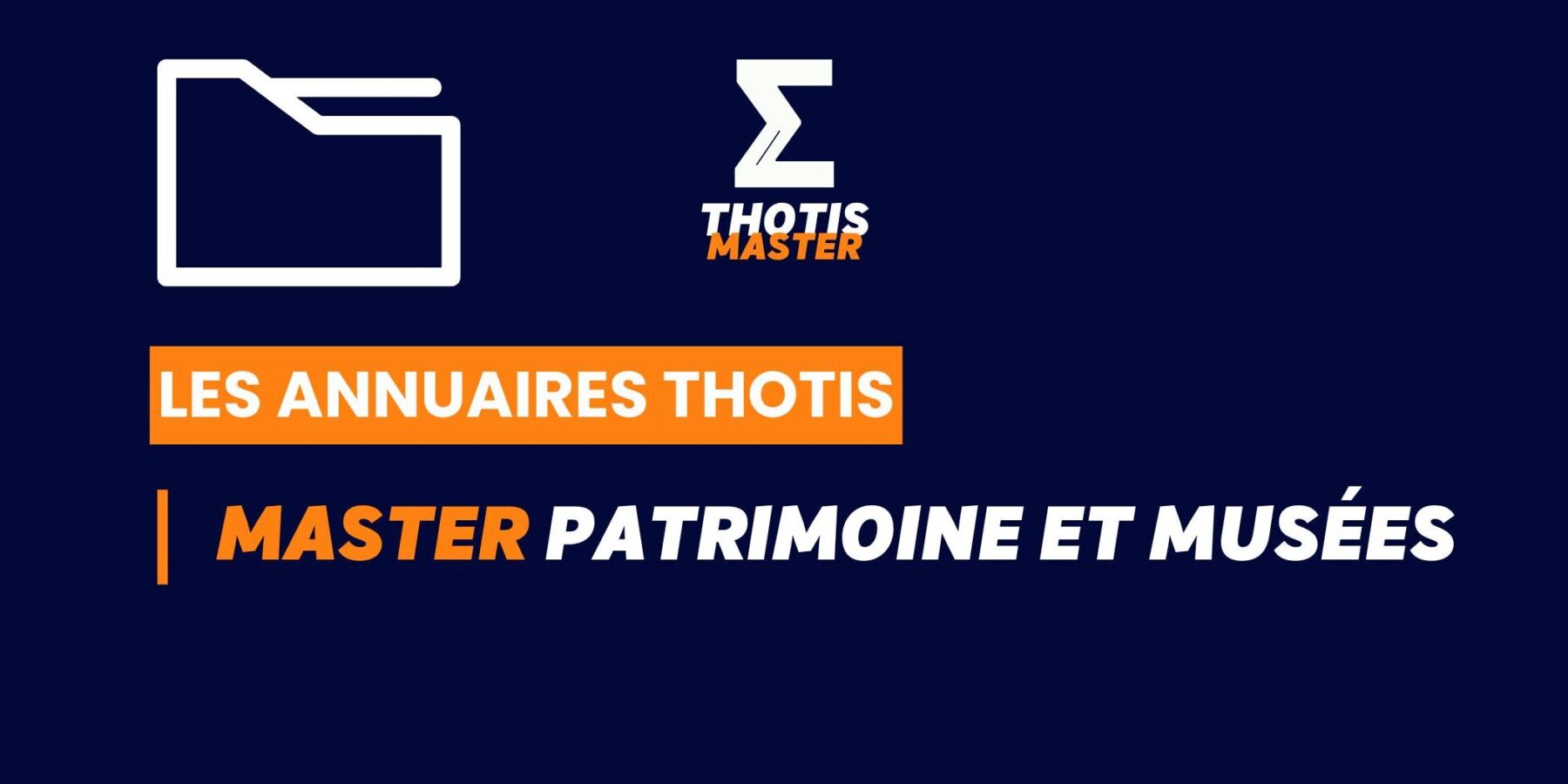 Thotis Annuaire - Master Patrimoine et musées