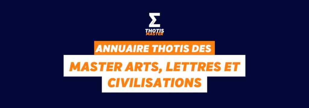 Annuaire master Arts de la scène et du spectacle vivant