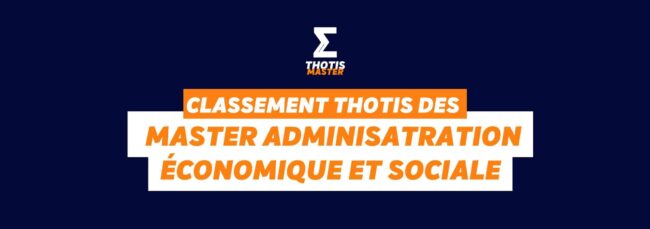 Masters Adminisatration économique et sociale