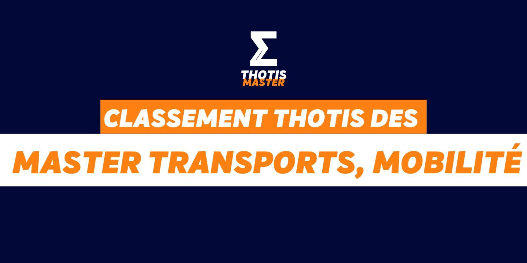 Masters transports, mobilité