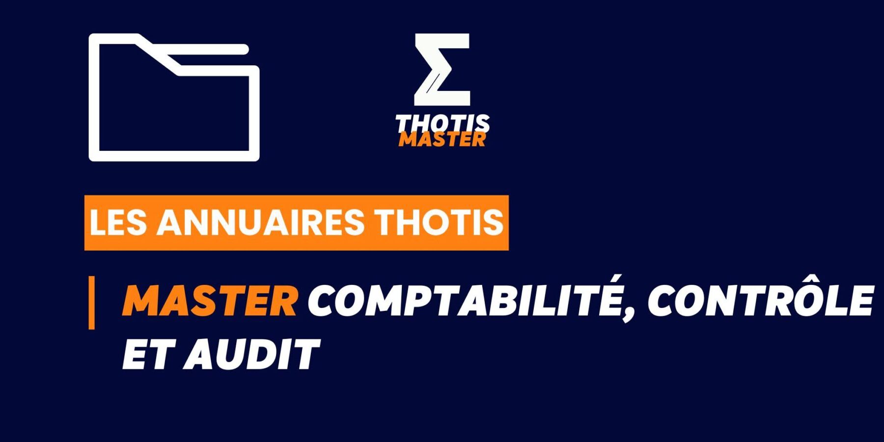 Thotis Annuaire - Master Comptabilité, contrôle et audit