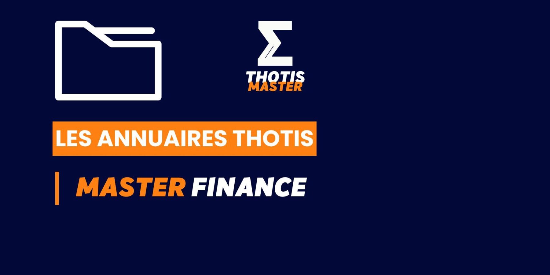 Thotis Annuaire - Master Finance