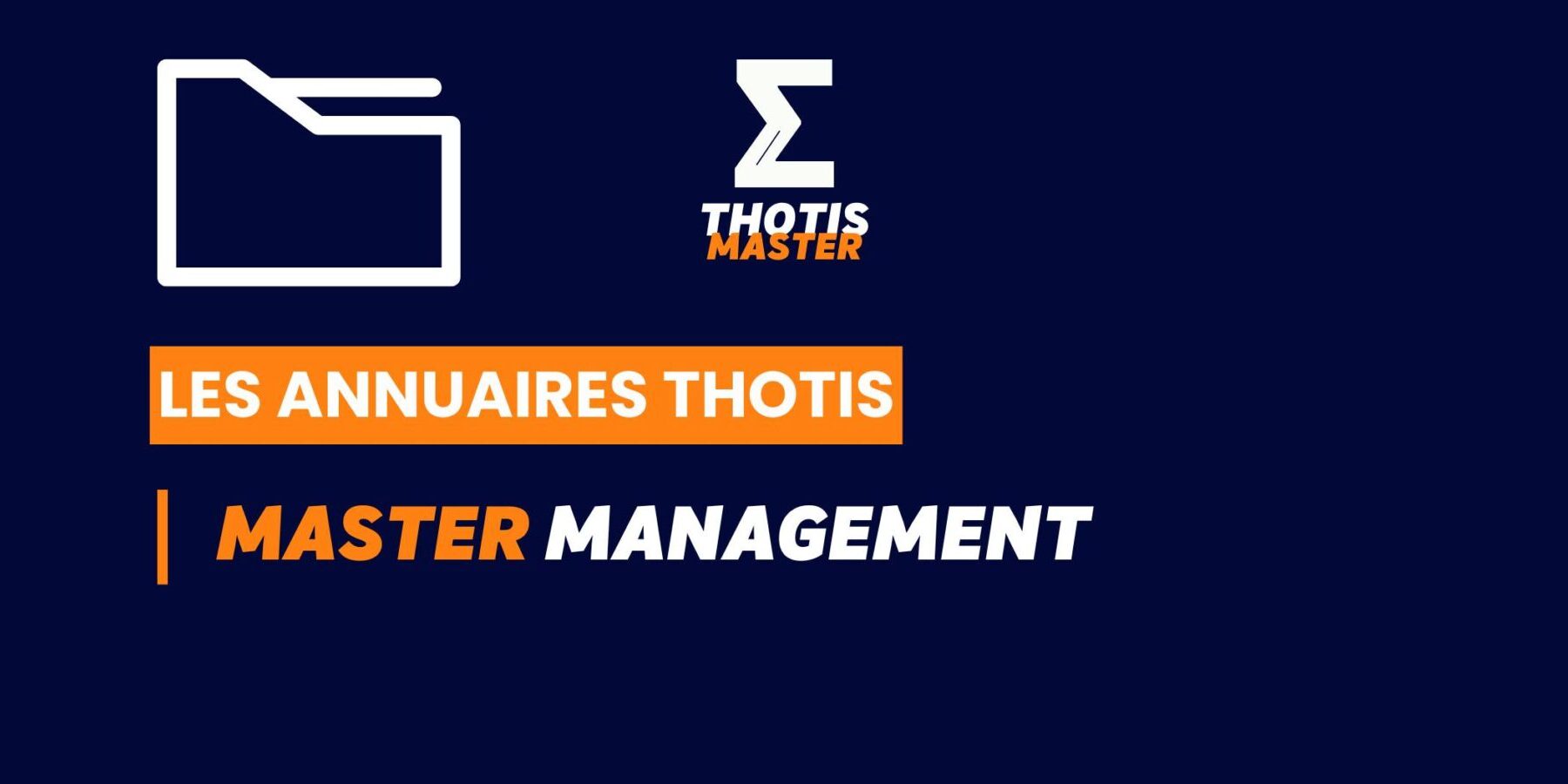 Thotis Annuaire - Master Management