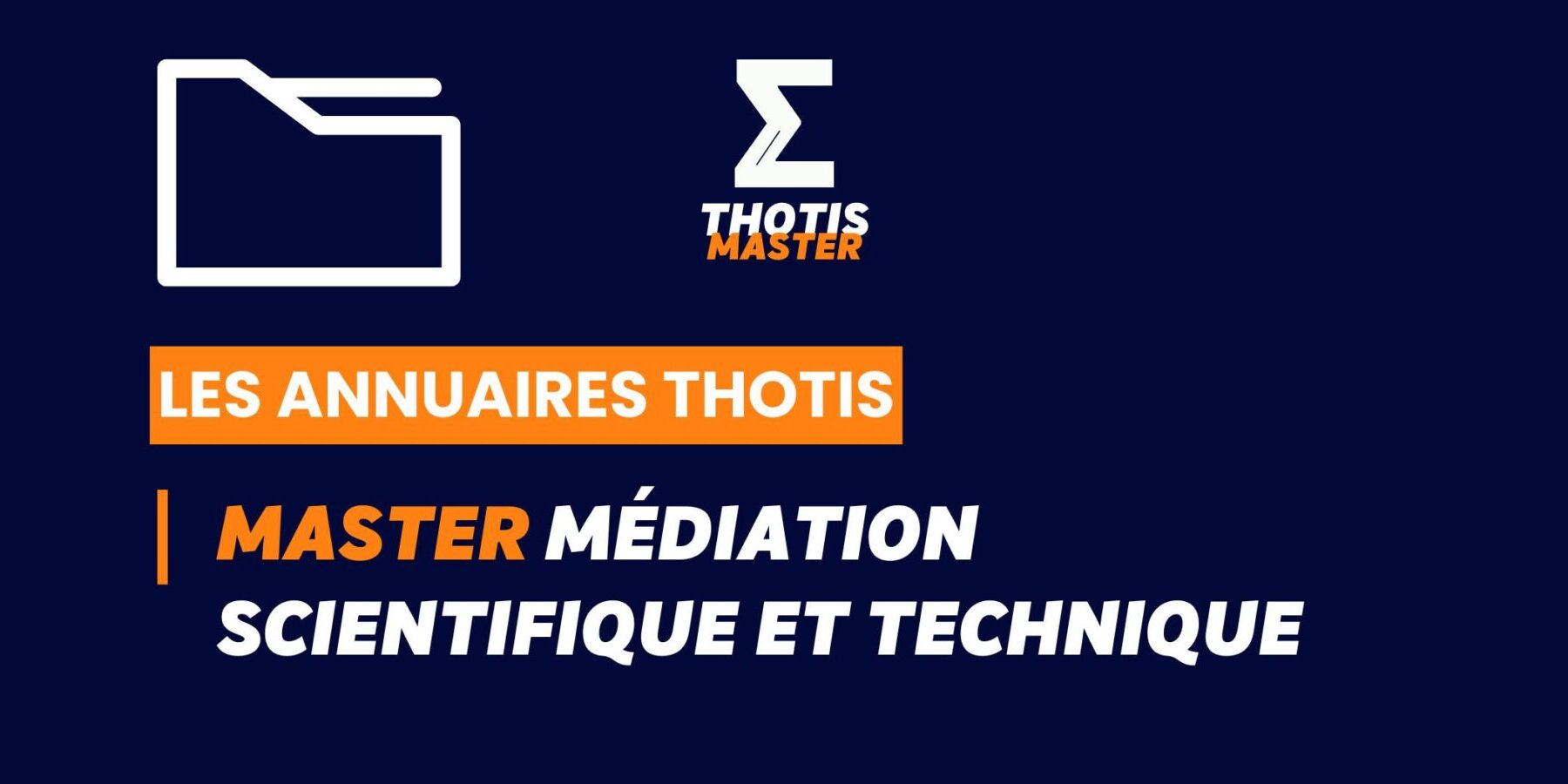 Thotis Annuaire - Master Médiation scientifique et technique