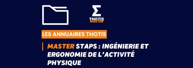 Thotis Annuaire - Master STAPS Ingénierie et ergonomie de l’activité physique
