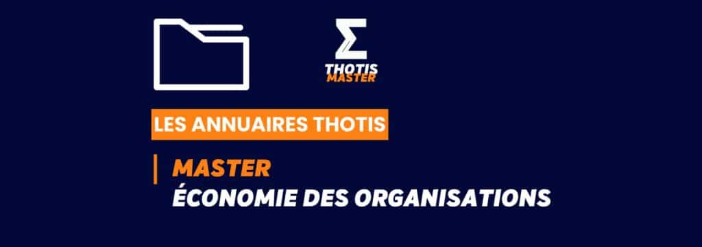 Thotis Annuaire - Master économie des organisations