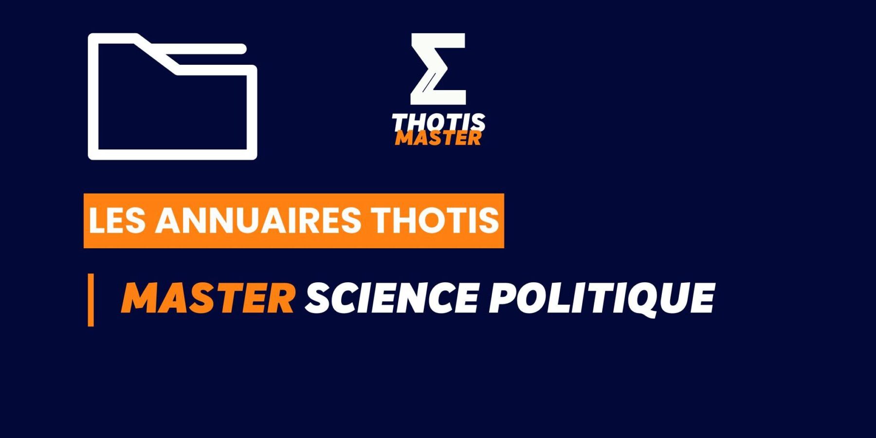 Thotis Annuaire - Master science politique