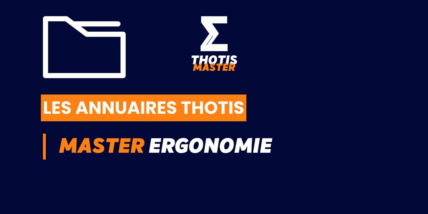 Thotis Annuaire - Master Ergonomie