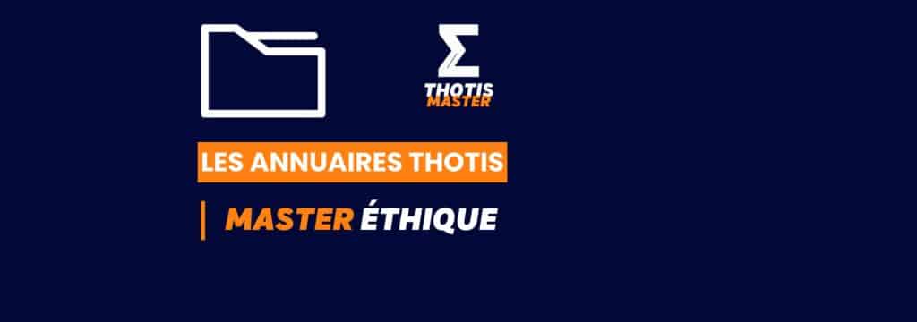 Thotis Annuaire - Master Ethique