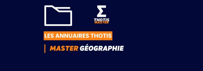 Thotis Annuaire - Master Géographie