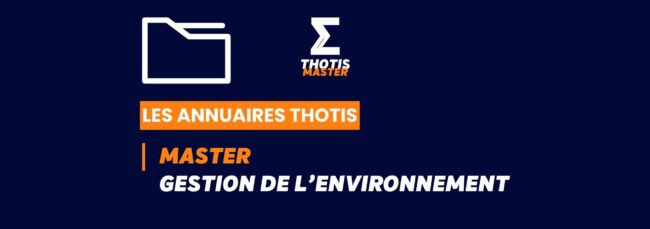 Thotis Annuaire - Master Gestion de l’environnement
