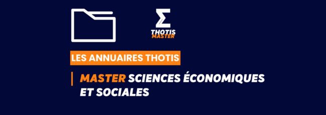 Thotis Annuaire - Master Sciences économiques et sociales
