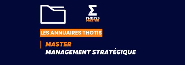 Thotis Annuaire - Master Management stratégique