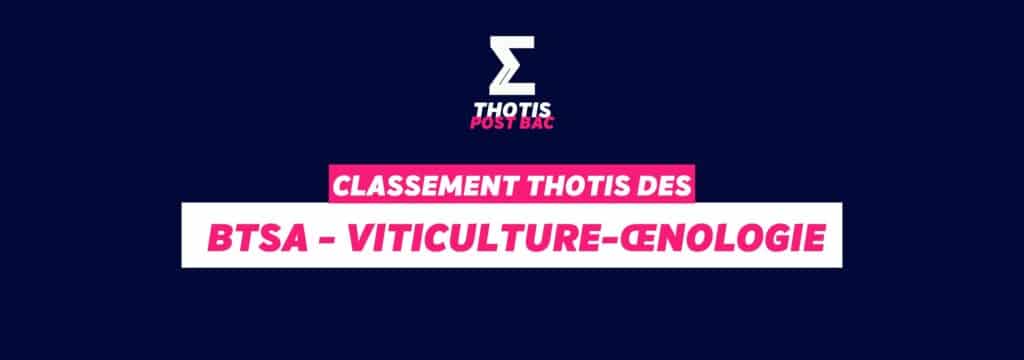 Classement BTSA - Viticulture-Œnologie