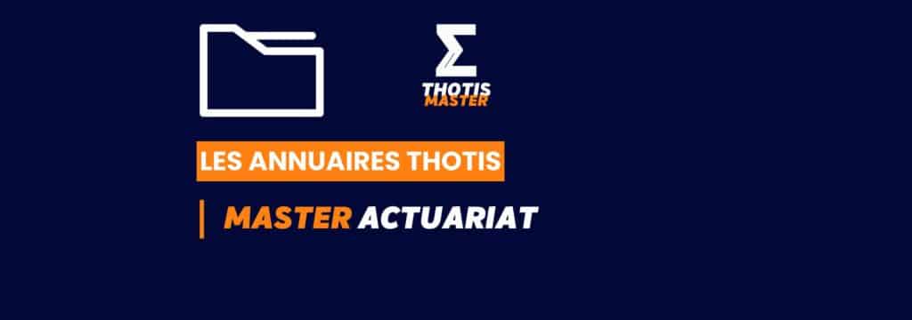 Thotis Annuaire - Master Actuariat