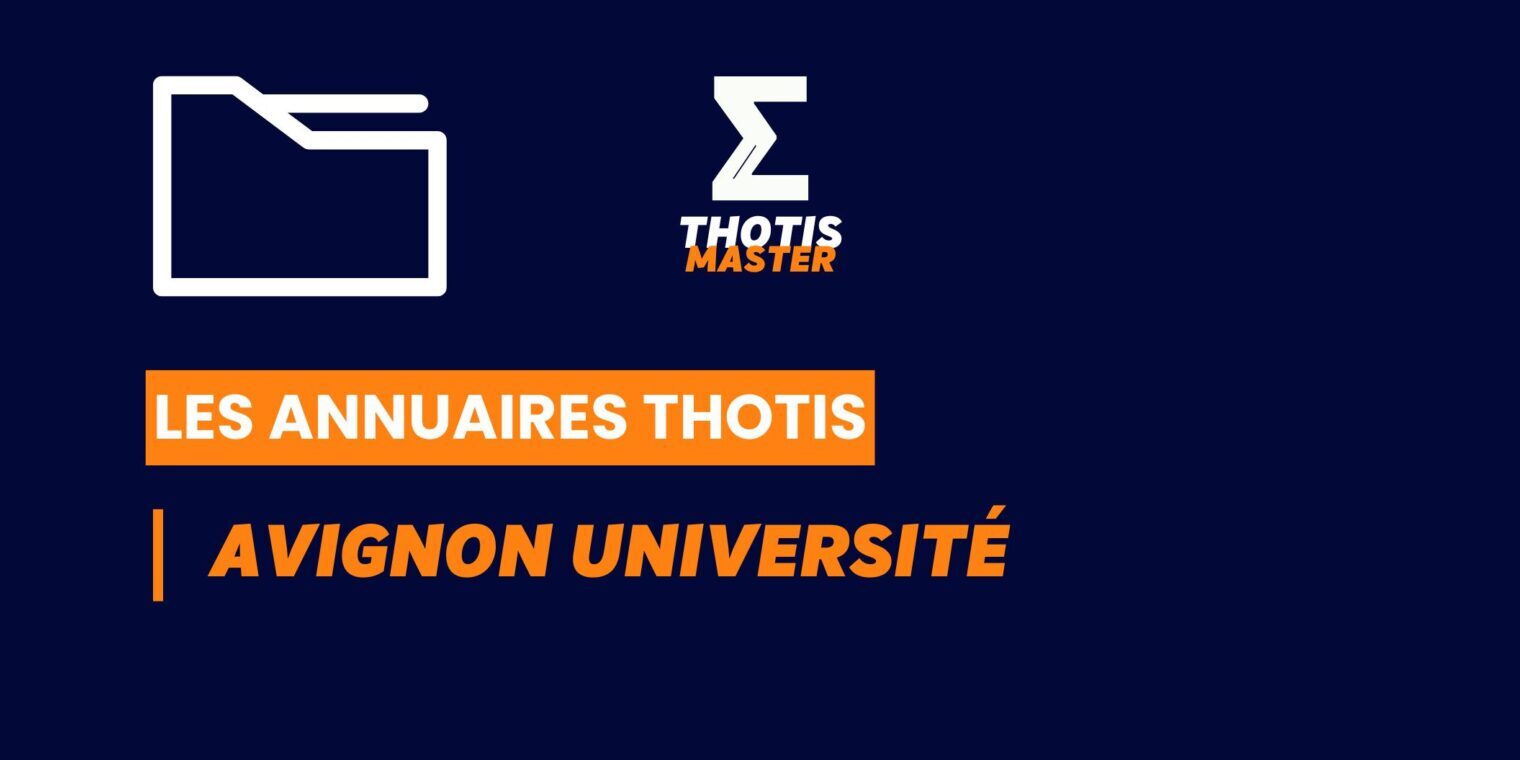 Annuaires thotis-Master_Avignon université