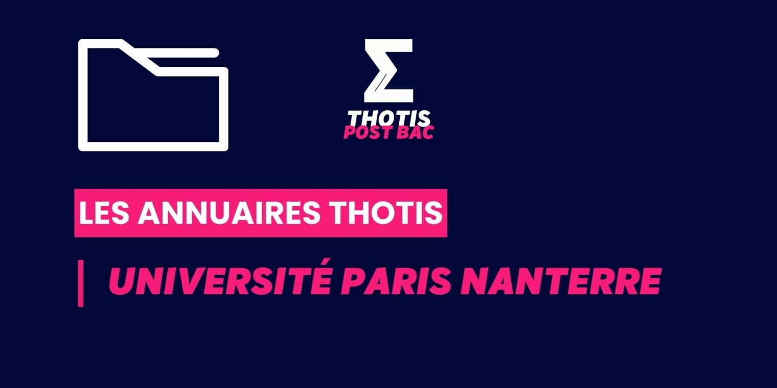 Annuaires thotis - Université Paris Nanterre