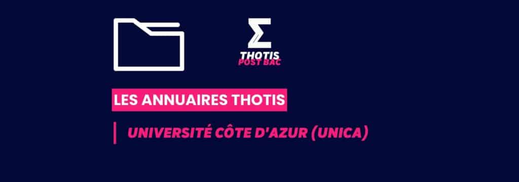 Annuaires Thotis - Université Côte d'Azur (UniCA)